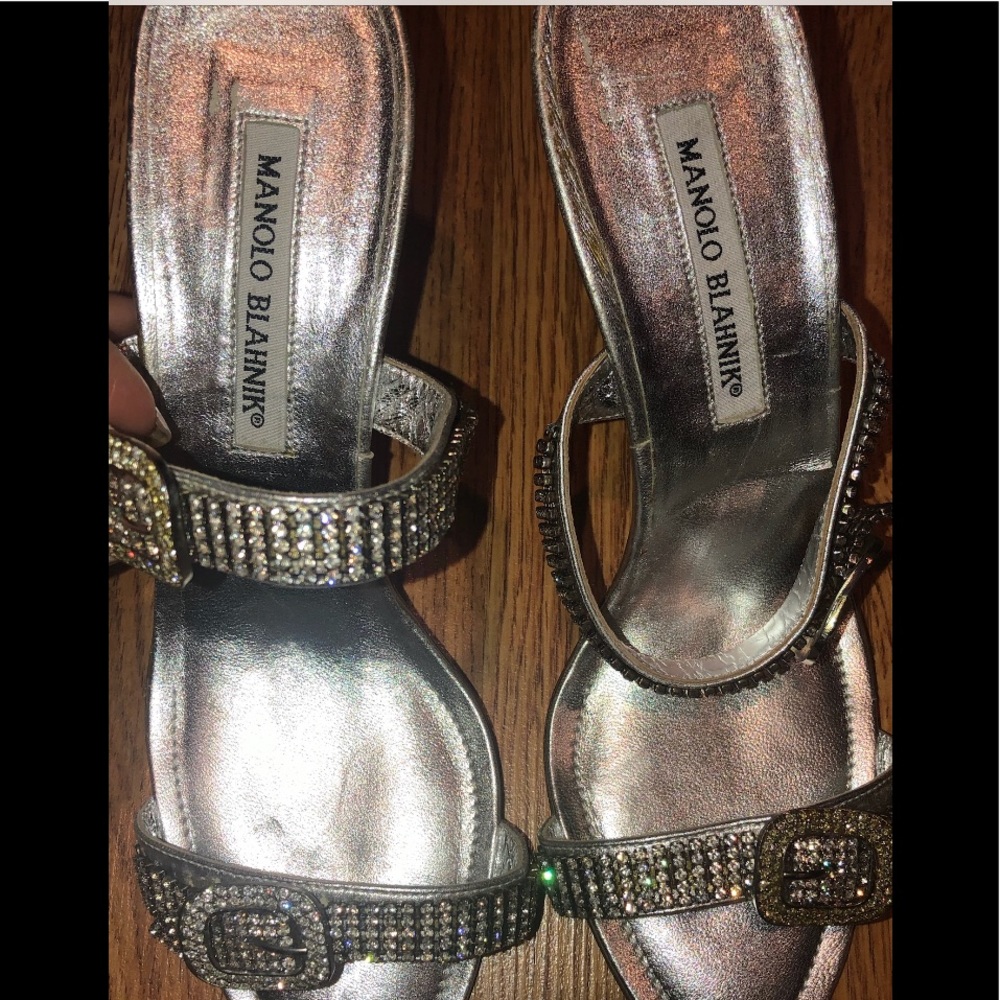 Manolo Blahnik  Janet Jewel Sandals